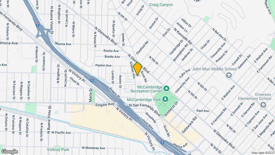 1814 Grismer Ave, Unit Apt D Mapa y Detalles de la Ubicación