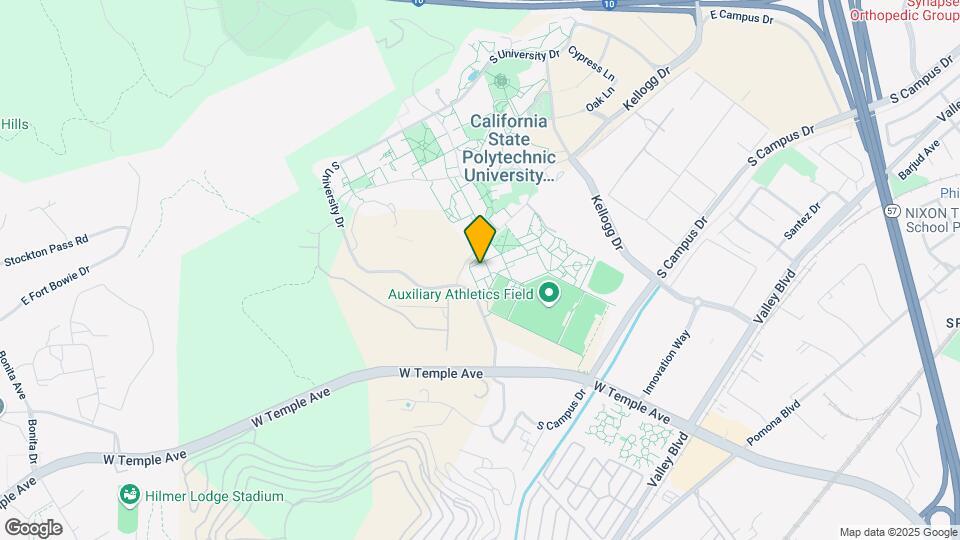 Cal Poly Pomona Residential Suites Map and Location Details