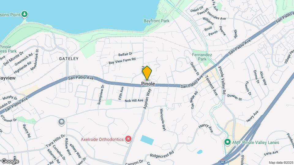 1574 San Pablo Ave Map and Location Details