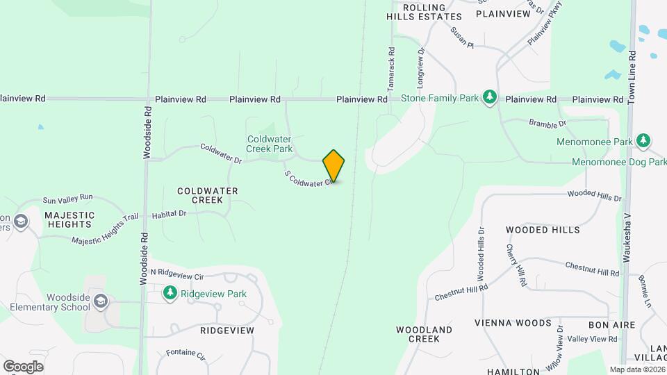 N77W22925 S Coldwater Cir Map and Location Details