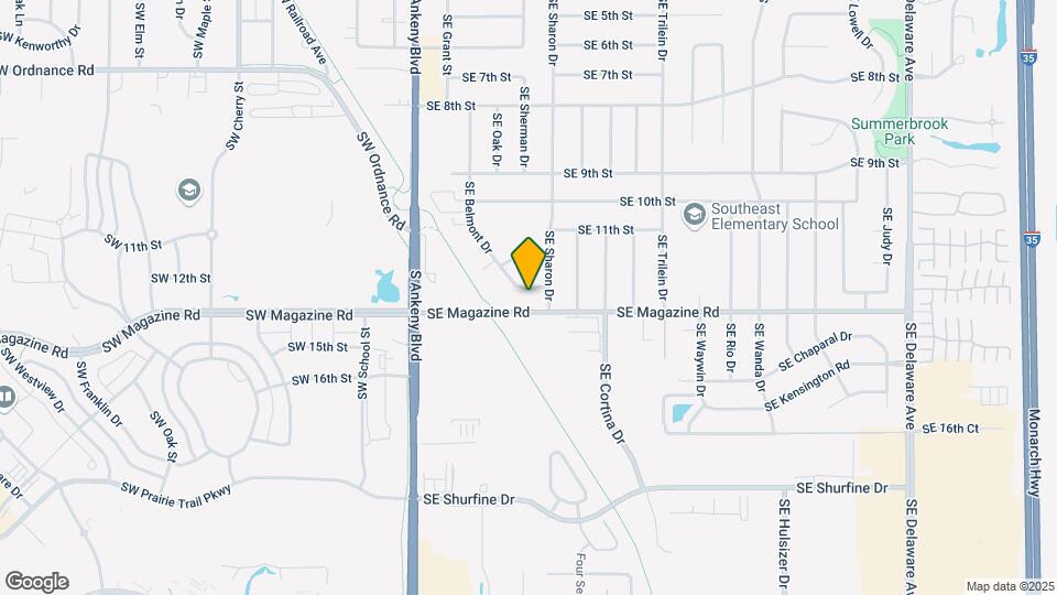 1210 SE Belmont Dr Map and Location Details