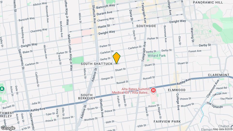 2208 Ward St Map and Location Details