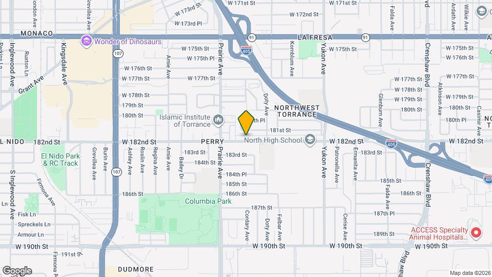 3903 W 182nd St Map and Location Details
