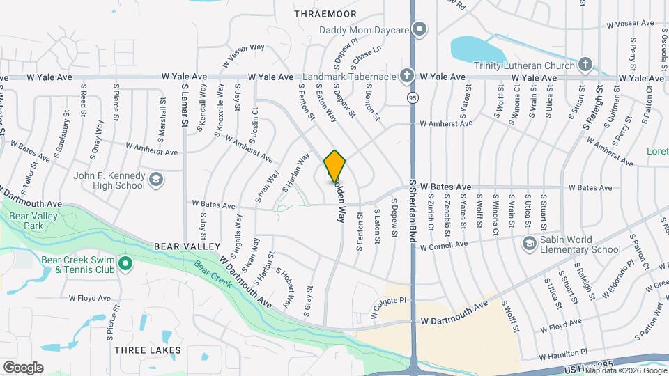 2871 S Golden Way Map and Location Details