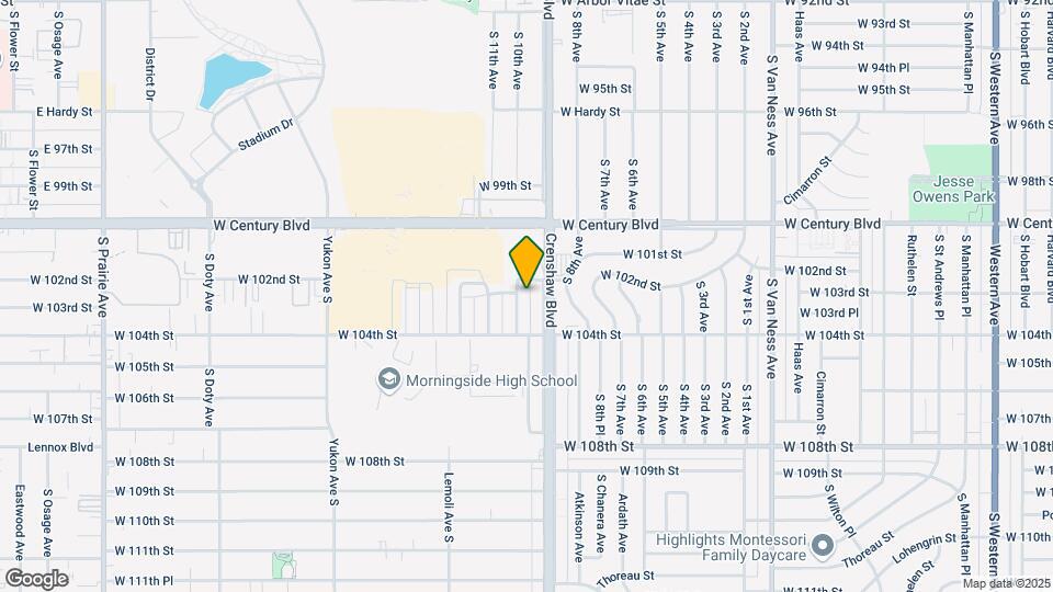 10214 S 10th Ave Mapa y Detalles de la Ubicación