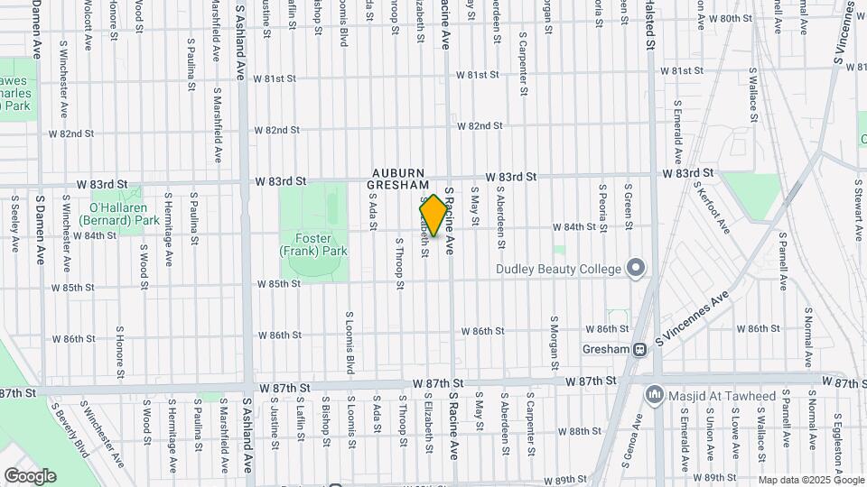 8411 S Elizabeth St Map and Location Details