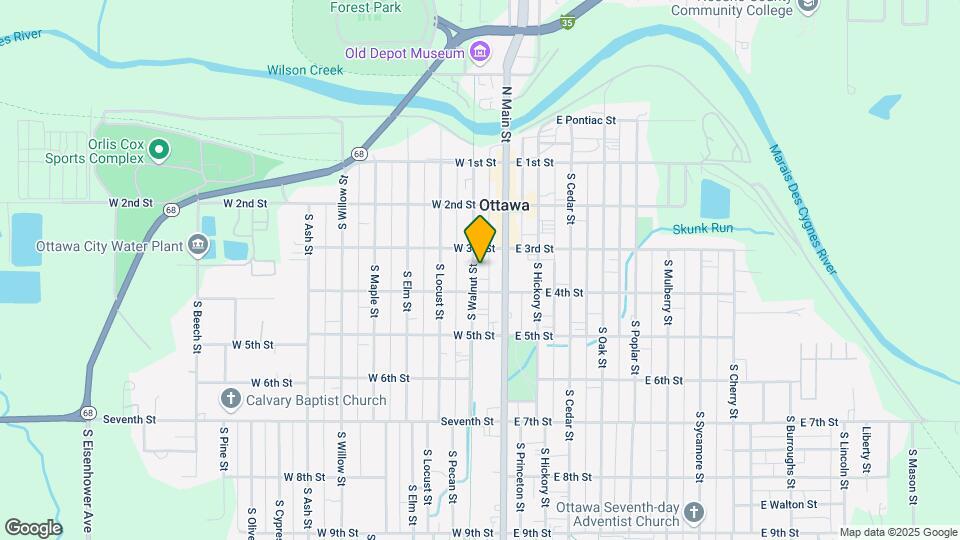 317 S Walnut St, Unit 2 Map and Location Details