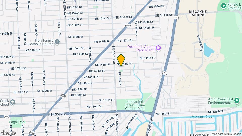1671 NE 142nd St Map and Location Details