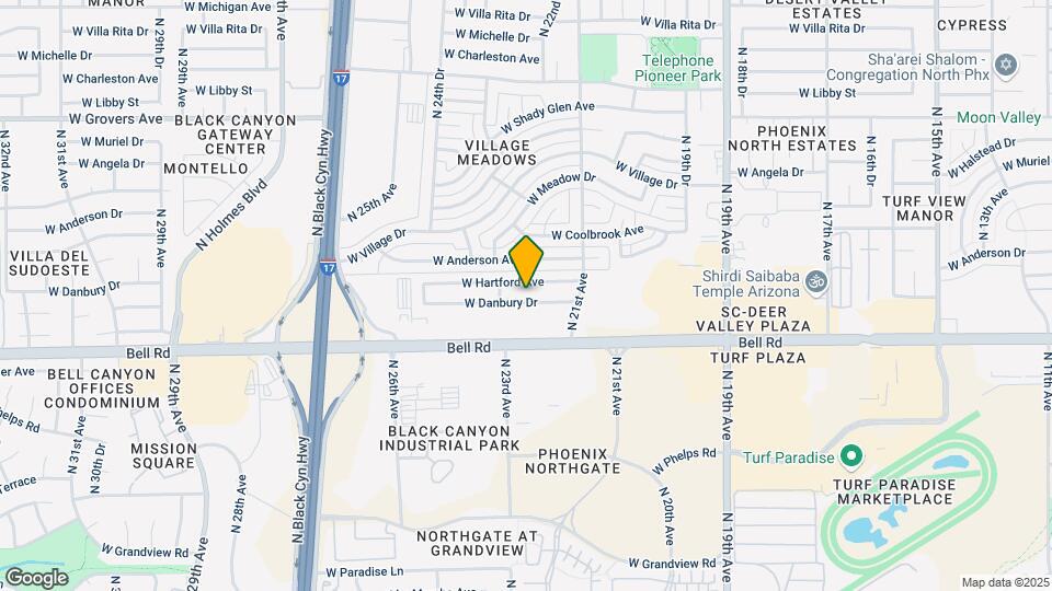 2208 W Danbury Dr Map and Location Details