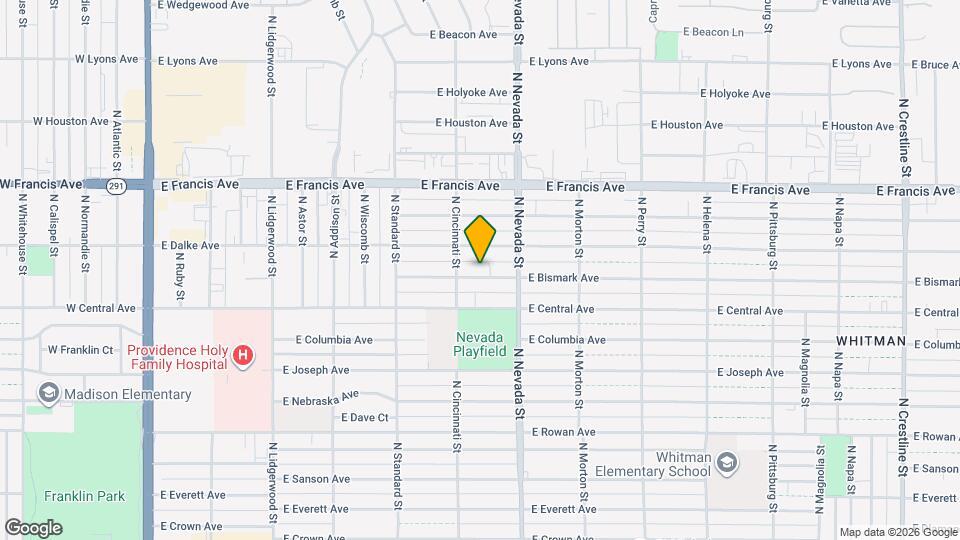 823 E Bismark Ave Map and Location Details