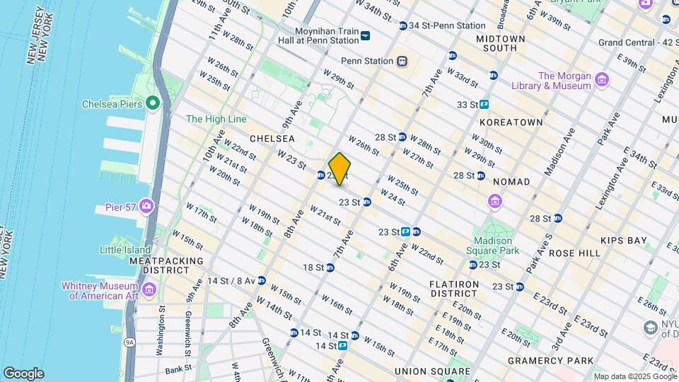 240 W 23rd St Map and Location Details