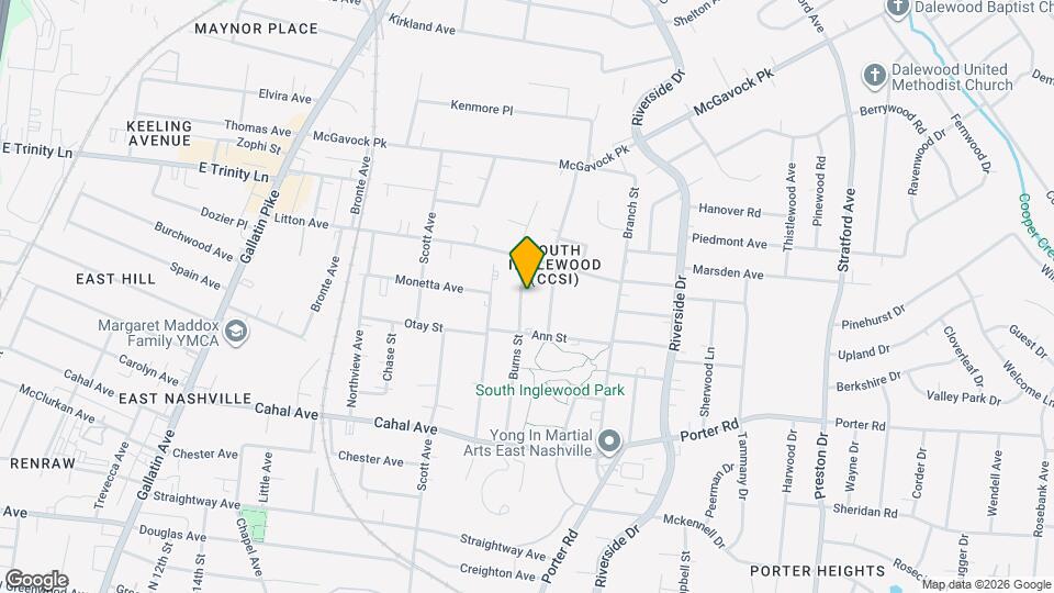 2303 Burns St Map and Location Details