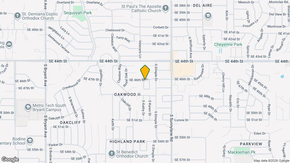 4008 SE 46th St Map and Location Details