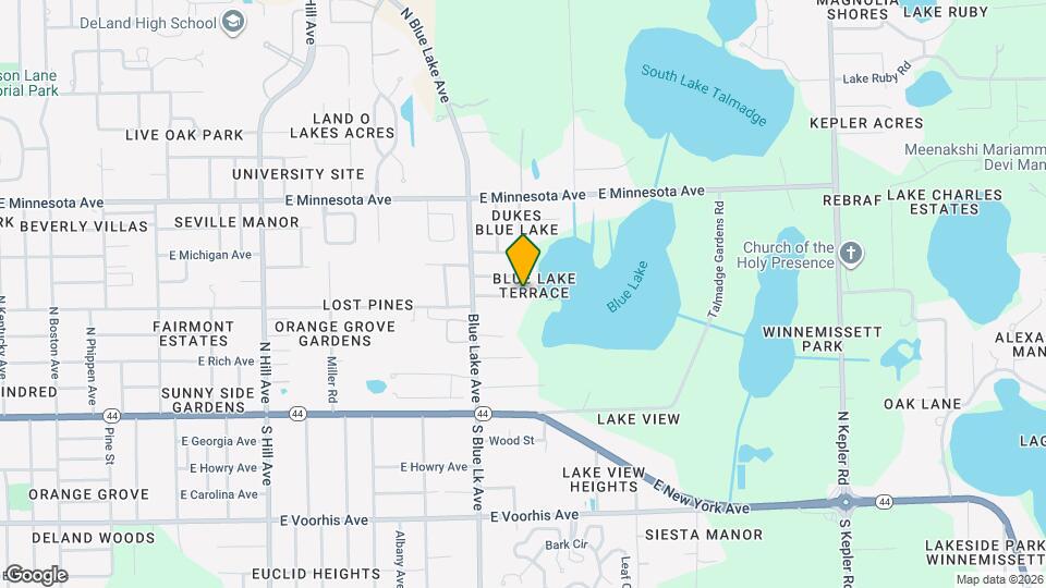 311 N Blue Lake Terrace Map and Location Details