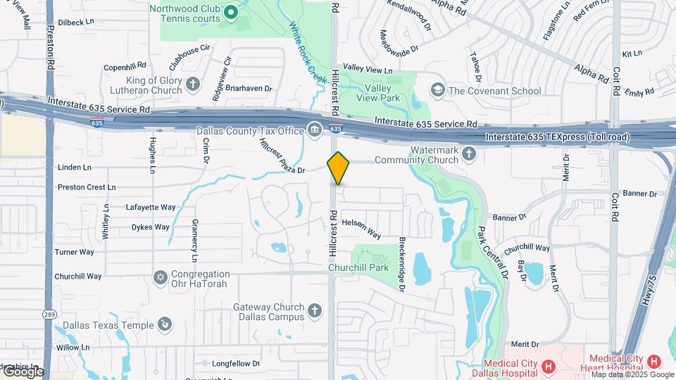 12660 Hillcrest Rd Map and Location Details
