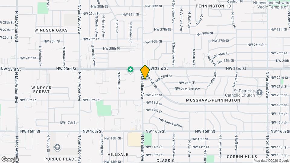 2312 N Meridian Ave Mapa y Detalles de la Ubicación