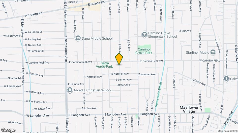 1611 S 4th Ave Map and Location Details