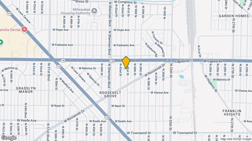 3925 N 41st St Map and Location Details
