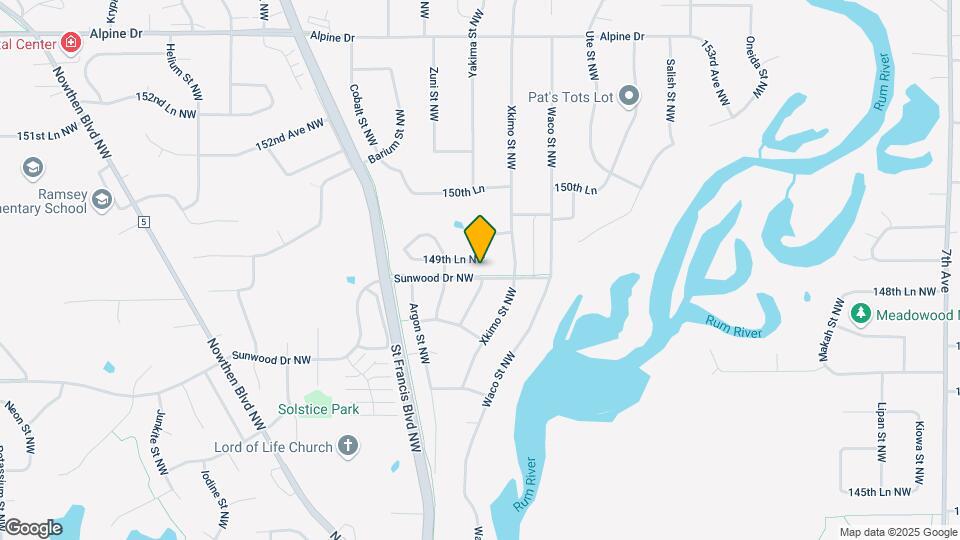 5160 149th Ln NW Map and Location Details
