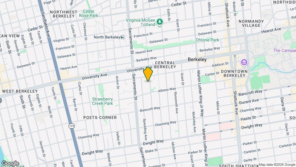 2116 California St, Unit B Mapa y Detalles de la Ubicación
