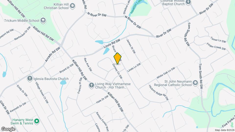 478 Dorsey Cir SW Map and Location Details