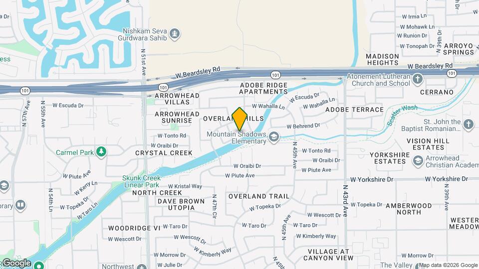 19806 N 47th Ave Map and Location Details