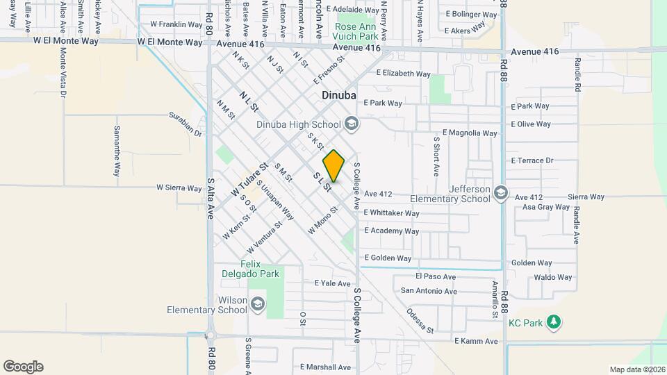 326 S L St Map and Location Details