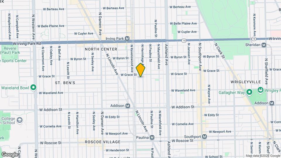 3746 N Hermitage Ave Map and Location Details