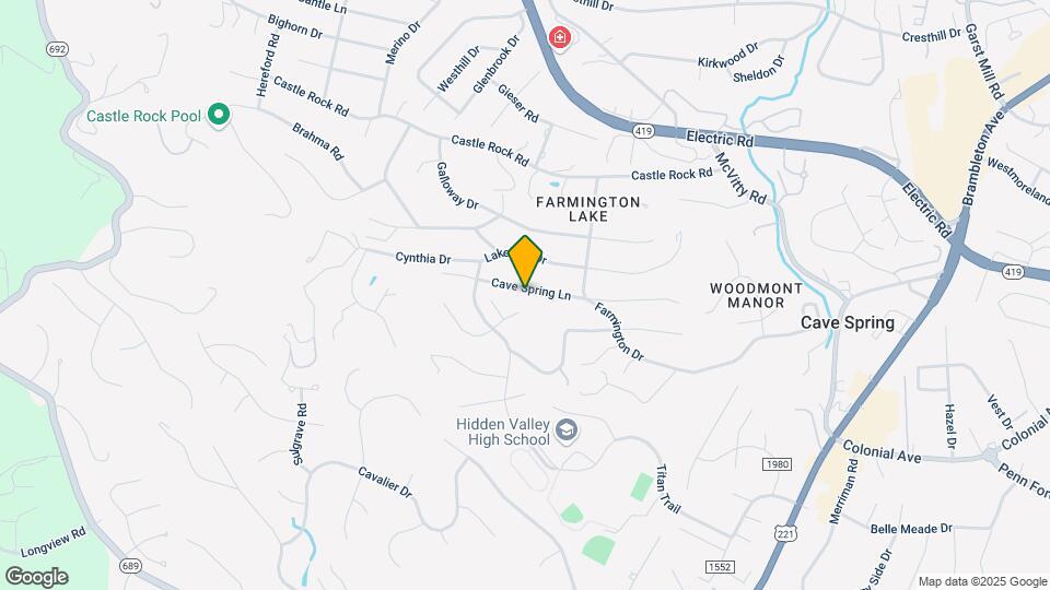 5348 Cave Spring Ln Map and Location Details