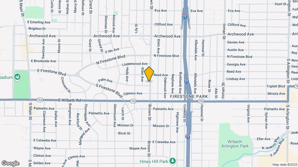 1470 Brown St Map and Location Details
