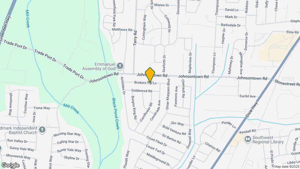 5516 Brokers Tip Ln Map and Location Details