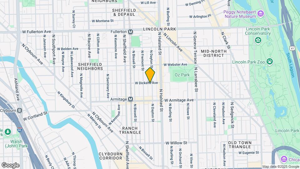 2058 N Dayton St Map and Location Details
