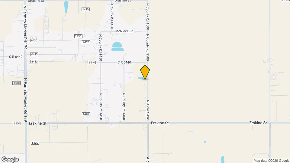 1103 N County Rd 1500 Map and Location Details