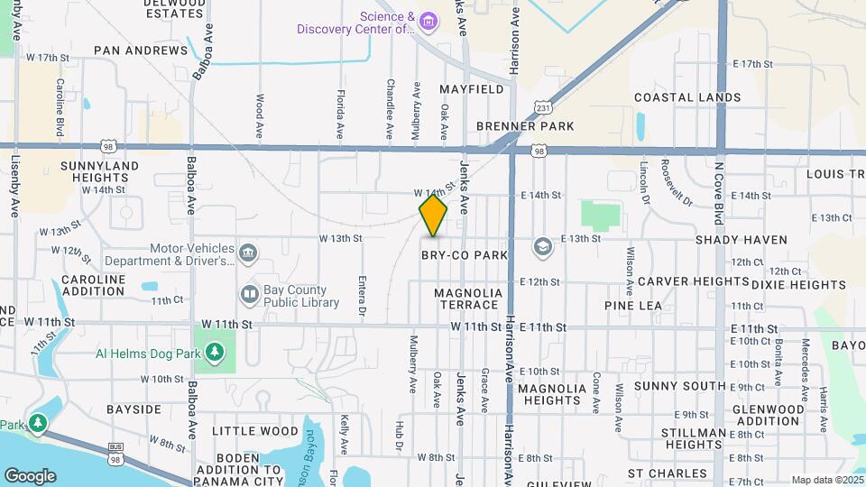 1251 Oak Ave Map and Location Details