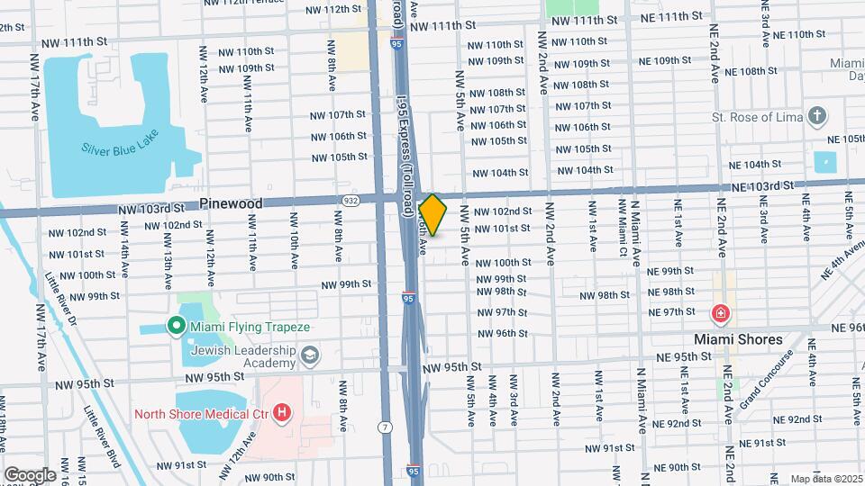 555 NW 100th Terrace Map and Location Details