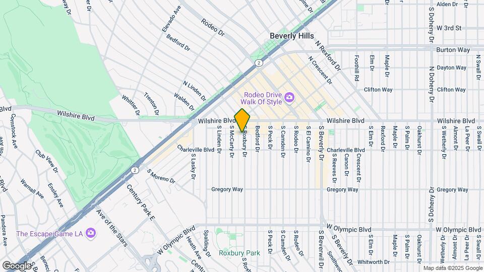 133 S Roxbury Dr Map and Location Details