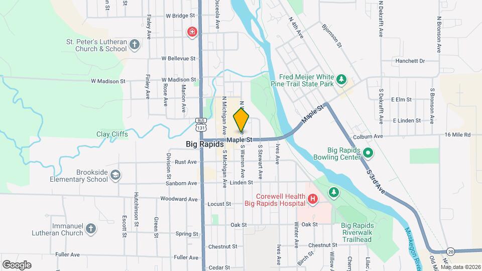 107 N Warren Ave, Unit Downtown Apartment Map and Location Details