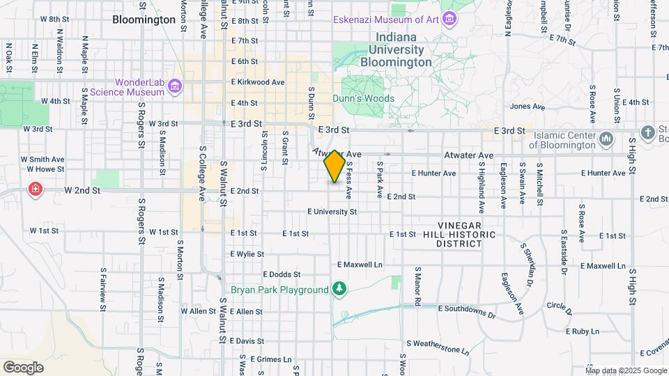 607 E 2nd St Map and Location Details