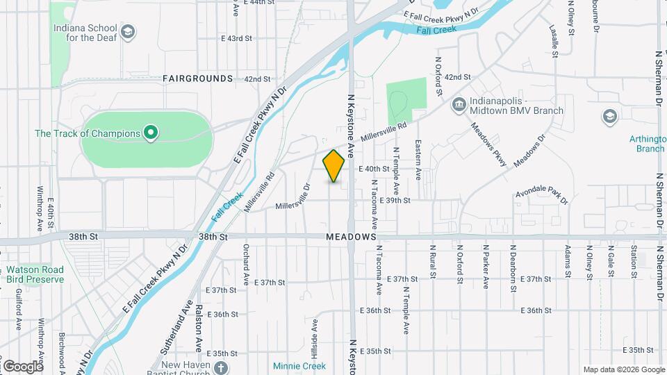 3915 Hillside Ave Map and Location Details