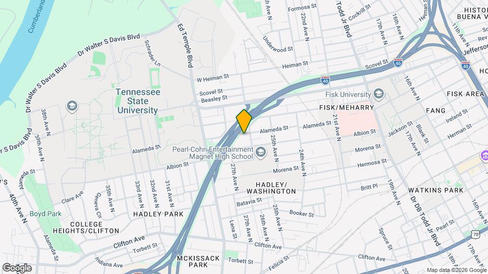 2605 Alameda St Map and Location Details