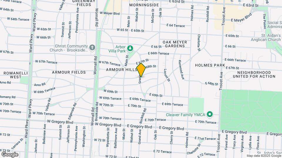 6825 Grand Ave Map and Location Details