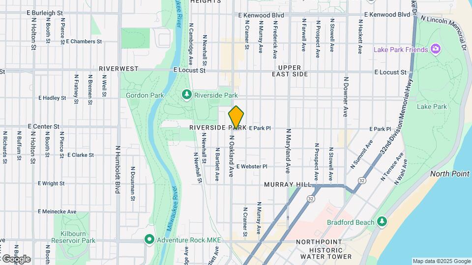 2636 N Oakland Ave Map and Location Details