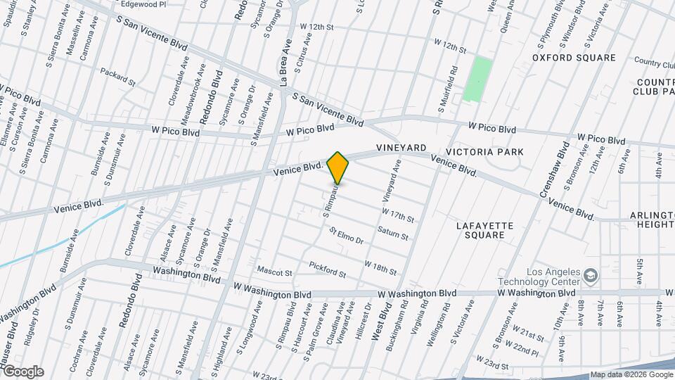 1670 S Rimpau Blvd Map and Location Details