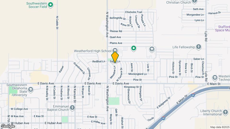 1344 Meadow Ln-Unit -1 Map and Location Details