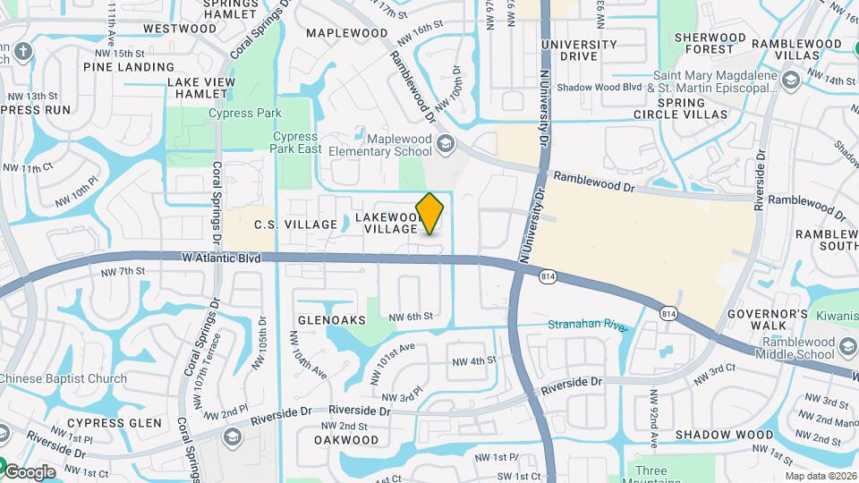 9943 W Atlantic Blvd Map and Location Details