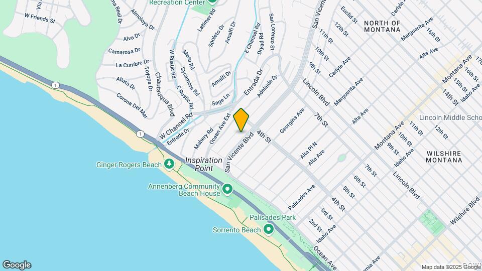 229 San Vicente Blvd Mapa y Detalles de la Ubicación