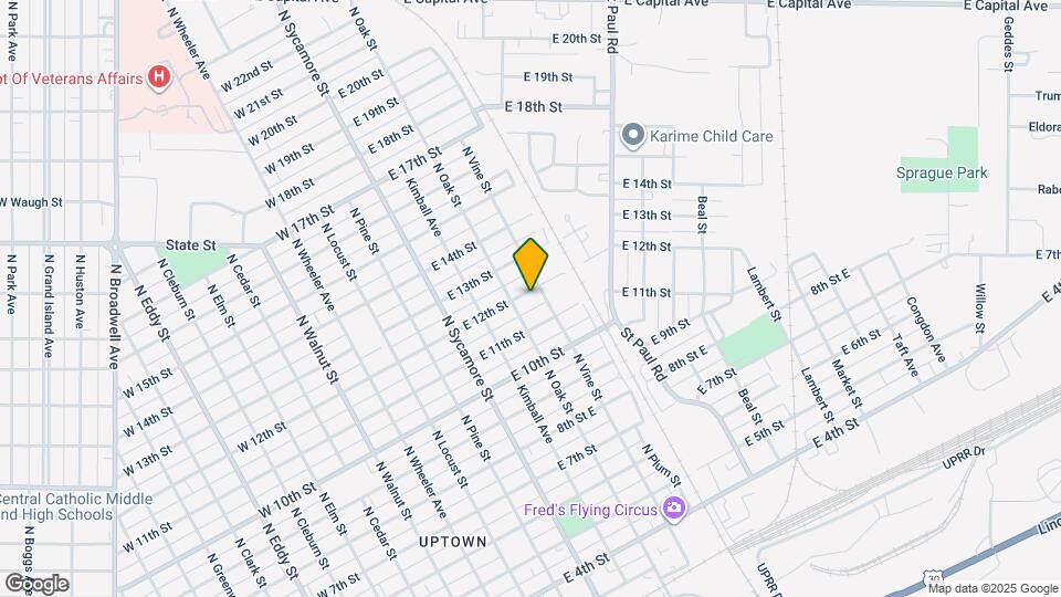 415 E 12th St Map and Location Details