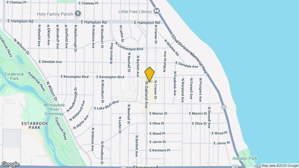 4474 N Oakland Ave Map and Location Details