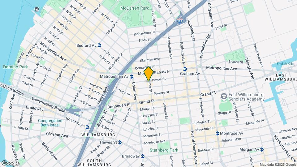 539 Lorimer St Mapa y Detalles de la Ubicación