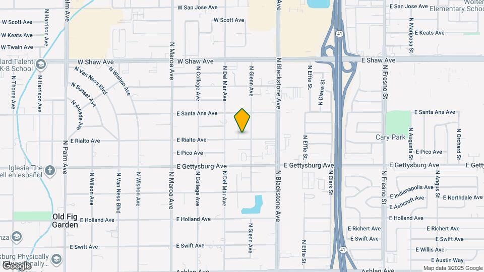 1415 E Rialto Ave Map and Location Details